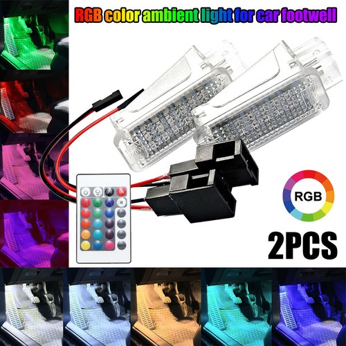 Rgb led fußraumbeleuchtung - 2x,