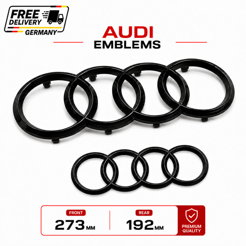 Audi 273mm 192mm rings - rings, emblem