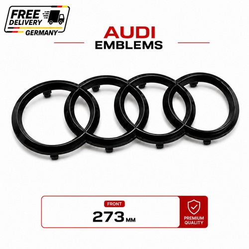 Audi 273mm rings emblem gloss - audi,